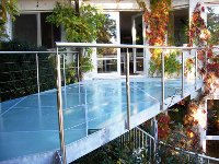 Terrasse mit Glasboden, Schlosserei Drebinger Muenchen - Balkonbau exklusiv